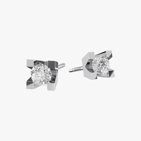 Single Star Diamond Stud Earrings